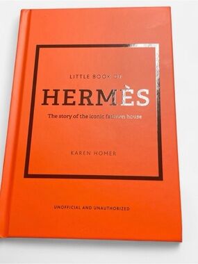 Hermes Orange Hardcover Decorative Book